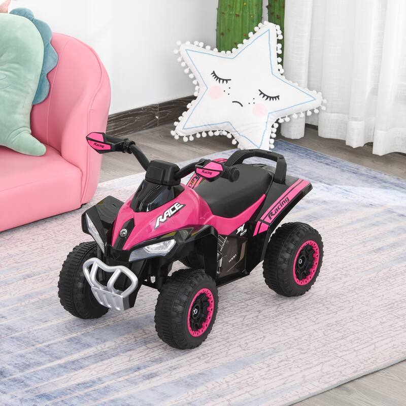Kids Ride-On Push Car with LED Lights and Music, Foot-to-Floor Sliding Car for Toddlers, Walking ATV Toy, No Power Required