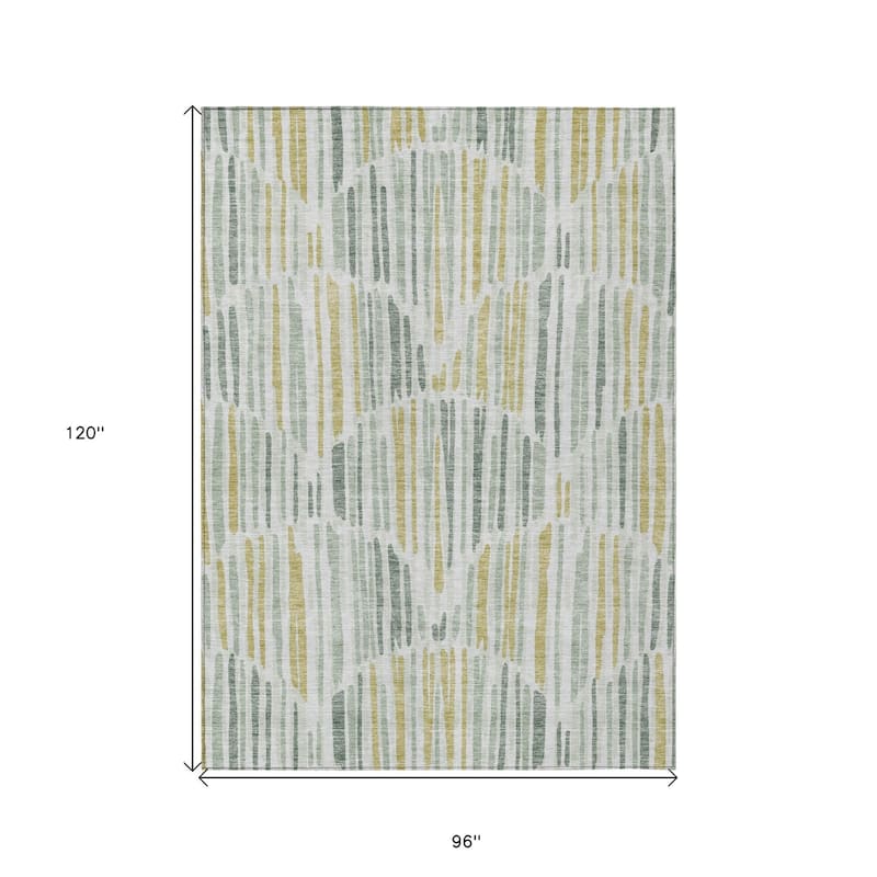 HomeRoots Abstract Transitional Rectangle Outdoor Rug