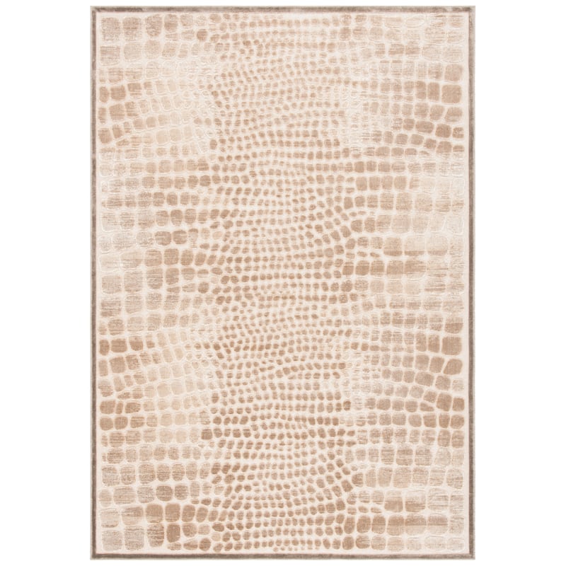 SAFAVIEH Paradise Dina Modern Viscose Rug - 5'3" x 7'6" - Mouse/Cream