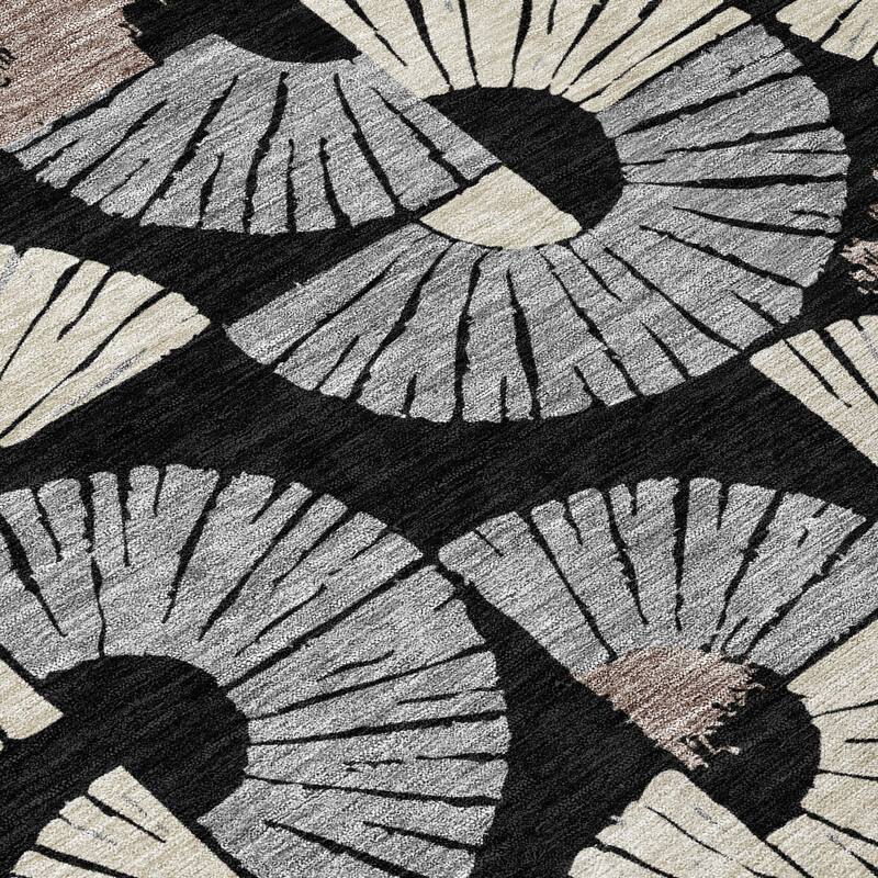 Machine Washable Indoor/ Outdoor Modern Jay Chantille Rug