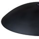 preview thumbnail 35 of 34, 1-Light Black Gold Oversized Metal Dome Pendant Light - 27in