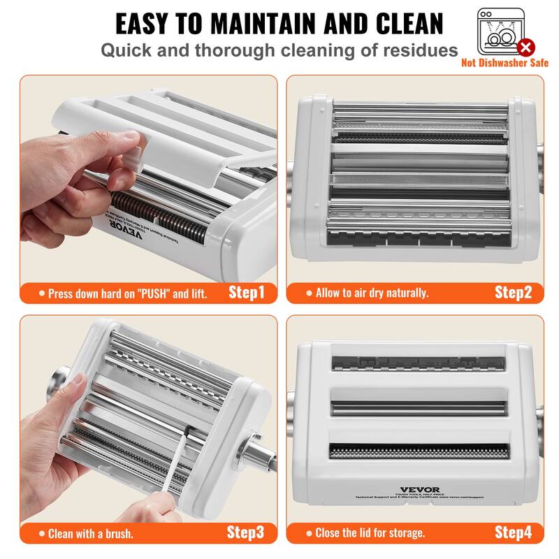 VEVOR Pasta Attachment for KitchenAid Stand Mixer,8 Adjustable