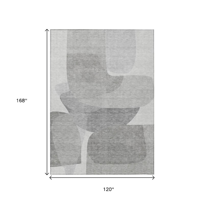 HomeRoots Abstract Transitional Rectangle Outdoor Rug