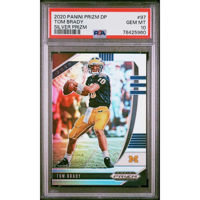 Tom Brady 2020 Panini DP Silver Football Card #97 Graded PSA 10 - 8'6" x 11'6"