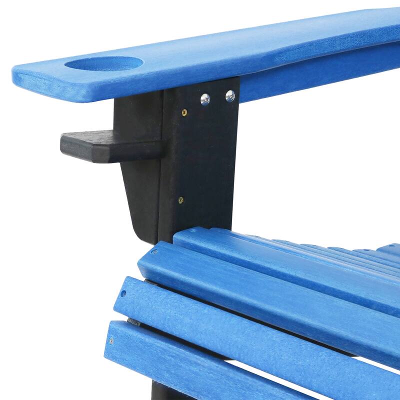 Sunnydaze All-Weather Outdoor Adirondack Chair with Drink Holder