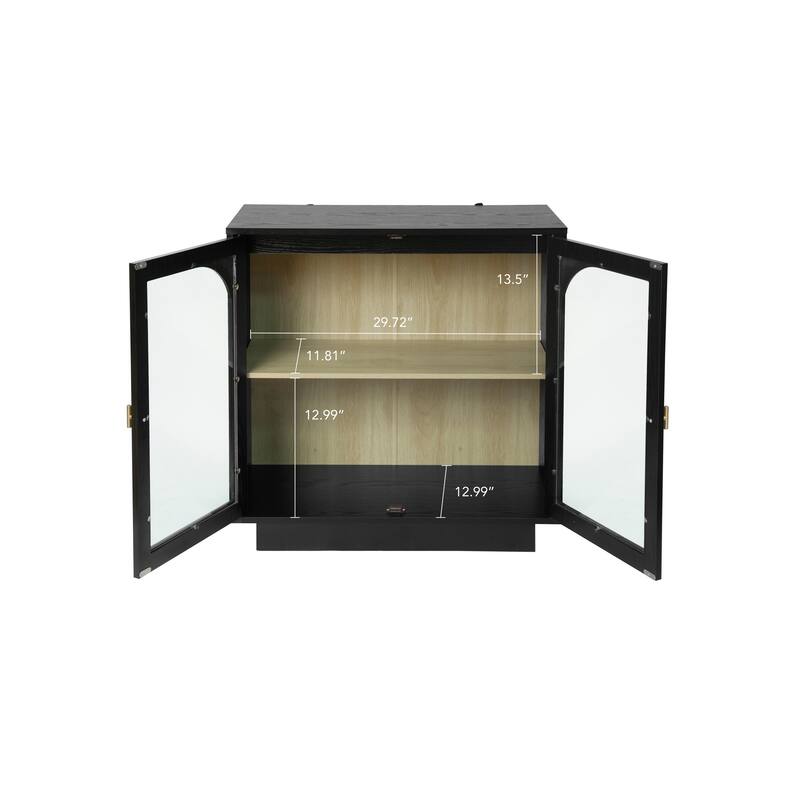 Storage Cabinet with Acrylic Door for Living Room, Dining Room, Study