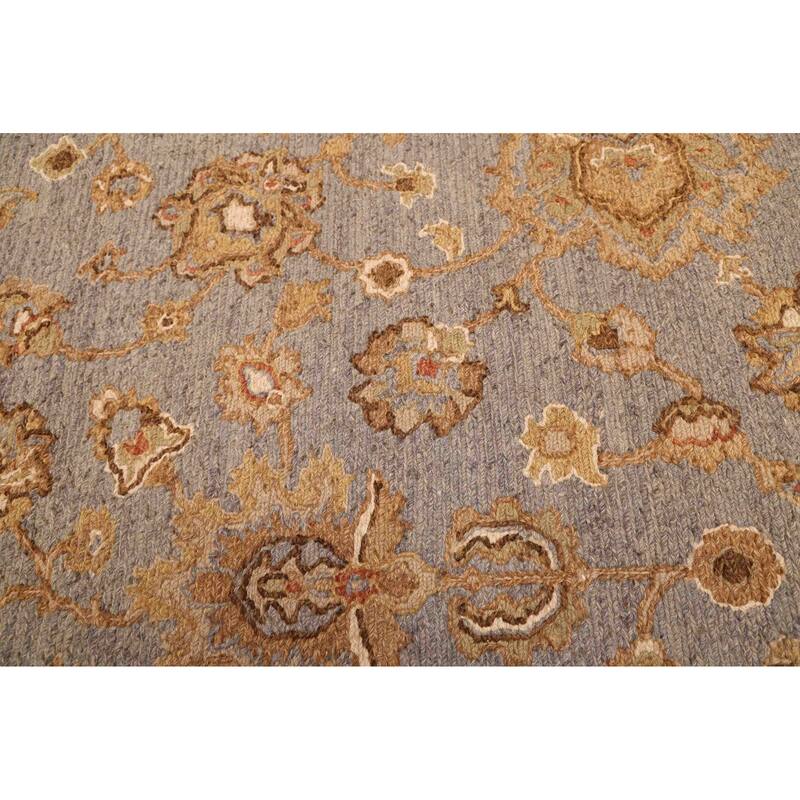 ECARPETGALLERY Flat-Weave Lahor Finest Dark Grey Wool Tapestry Kilim - 4'9 x 7'10