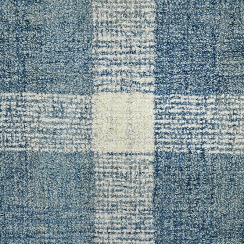 Tennessee Tartan Plaid Hand-Tufted Wool Rug