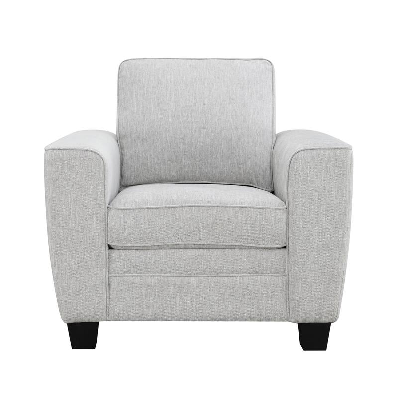 Furniture of America Maevy 3-Piece Taupe Chenille Sofa Set with Accent Pillows