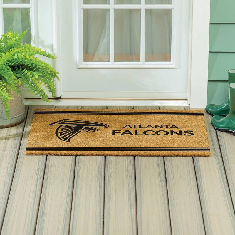 Atlanta Falcons Monochrome Indoor/Outdoor Coir Door Mat - 36" x 24"