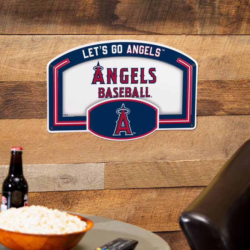 Los Angeles Angels Embossed Steel Wall Sign, 11" x 17"