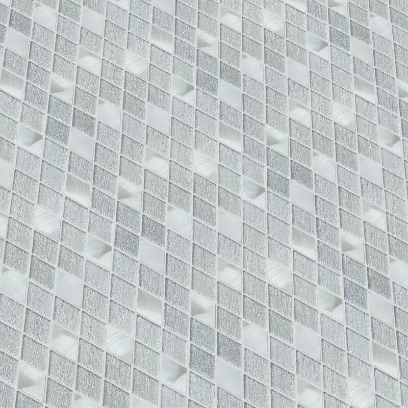 Altair Ballagh Diamond Laminated Glass Mosaic Mix Aluminum Wall Tile
