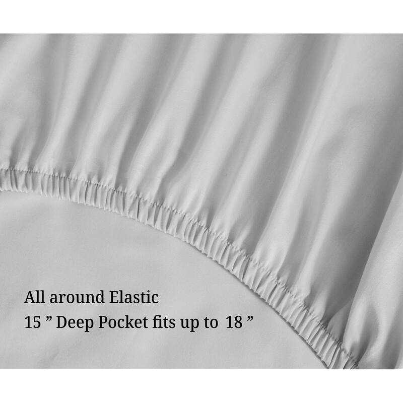 Superior Egyptian Cotton 700 Thread Count Eco-Friendly Solid Sheet Set