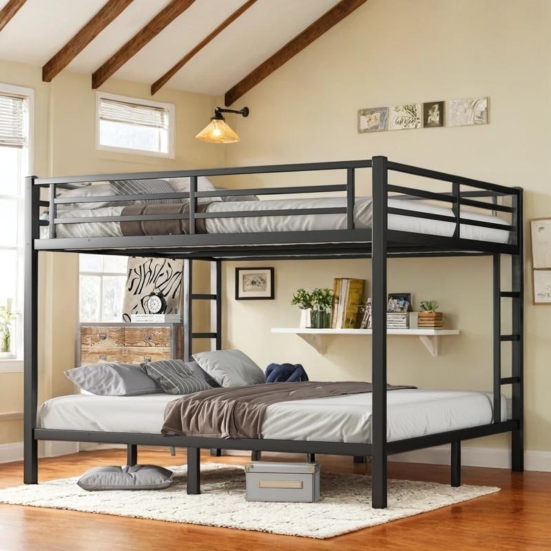 King Single Over Full Size Single Bunk Beds Single Kids Bunk Beds