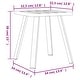 preview thumbnail 4 of 4, vidaXL Patio Table Anthracite 13.4"x13.4"x15" Steel