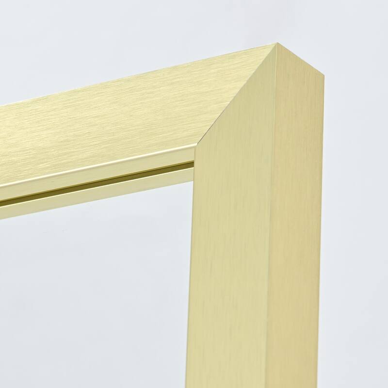 Arcos 34" W x 74" H Framed Fixed Glass Panel