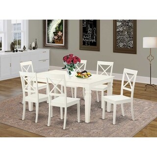 Victorian Dining Set 7 Piece - Vintage Table & 6 Chairs - Classic Wood ...