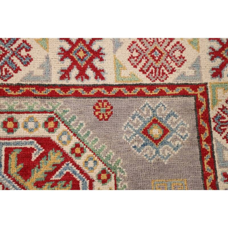 Kazak Foyer Rug Handmade Wool Carpet - 3'5" x 5'0"