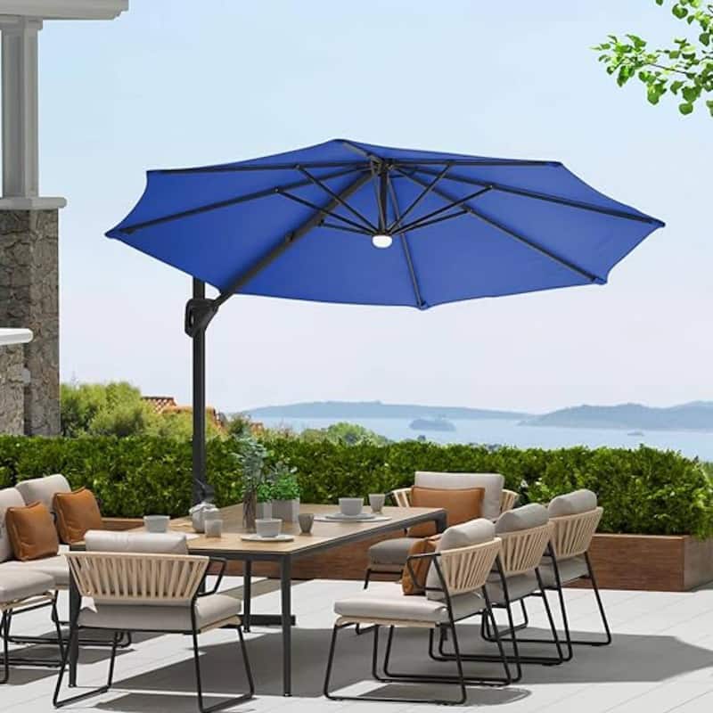 10FT Outdoor Patio Cantilever Umbrella for Garden Pool Deck BackYard