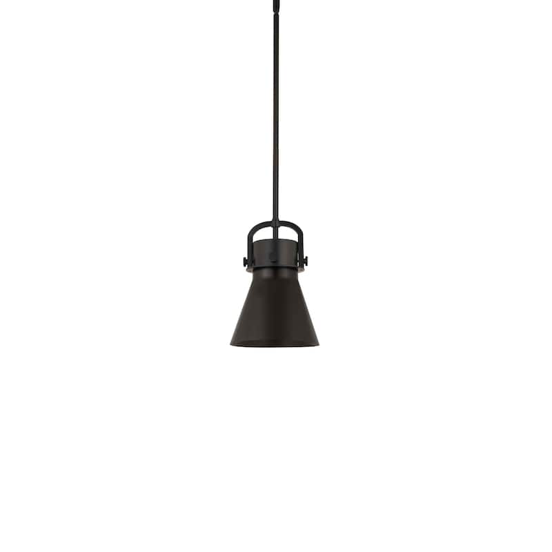 Innovations Lighting 410-1SS-12-8 Newton Cone Pendant Newton Cone 8" - Matte Black