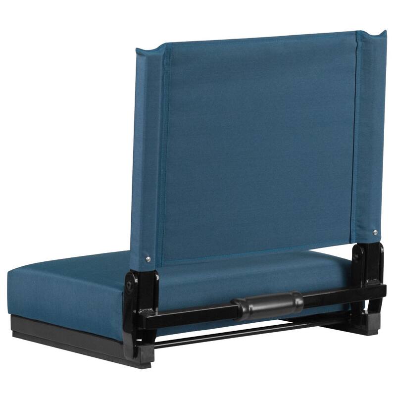 2 Pack 500 lb. Rated Lightweight Stadium Chair-Handle-Padded Seat