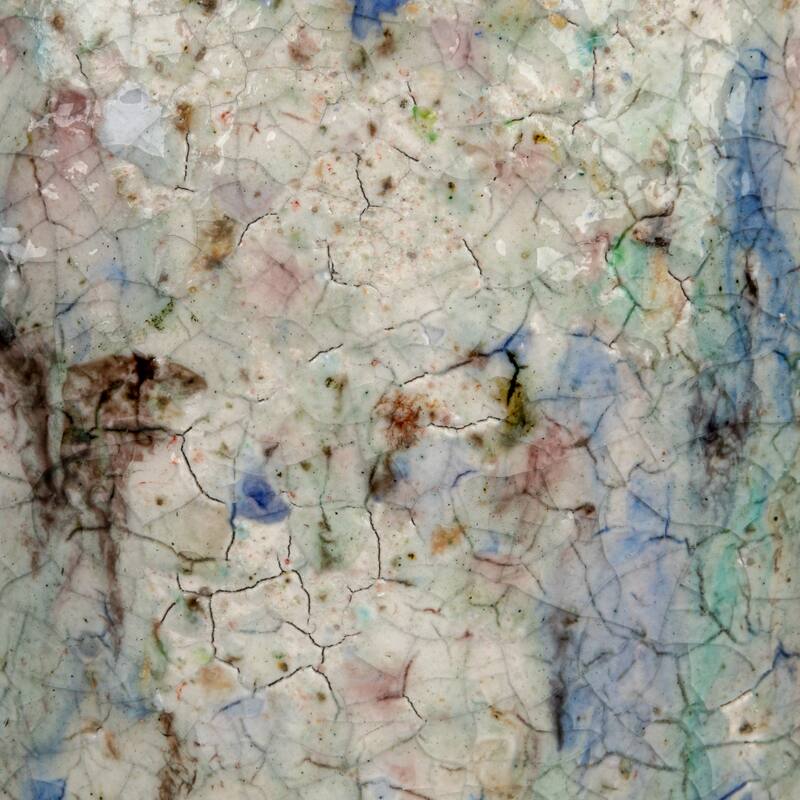 Terra-cotta Planter with Crackle Glaze