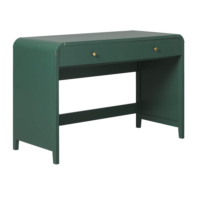 Walker Edison Modern Curve Design Writing Desk