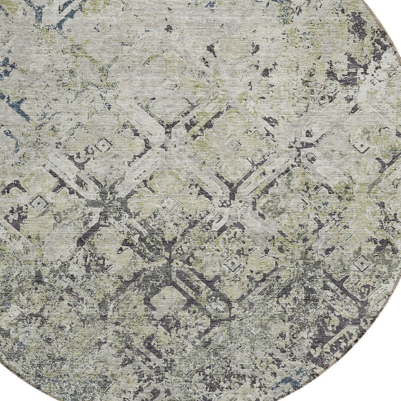 HomeRoots Geometric Transitional Rectangle Outdoor Rug