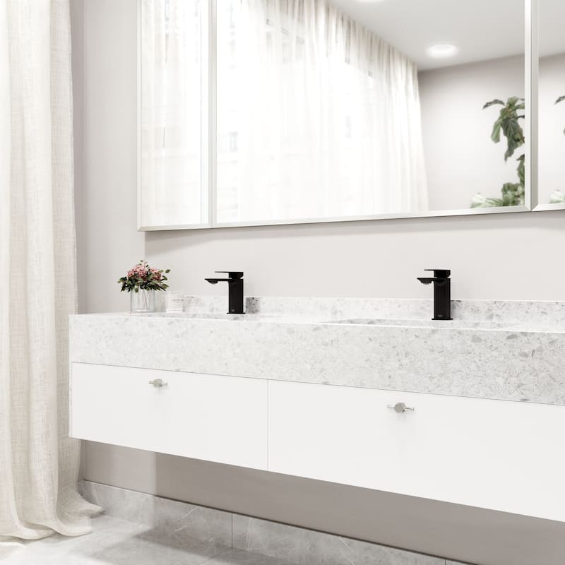 VIGO Dunn 6" H Single Handle Single Hole Bathroom Faucet