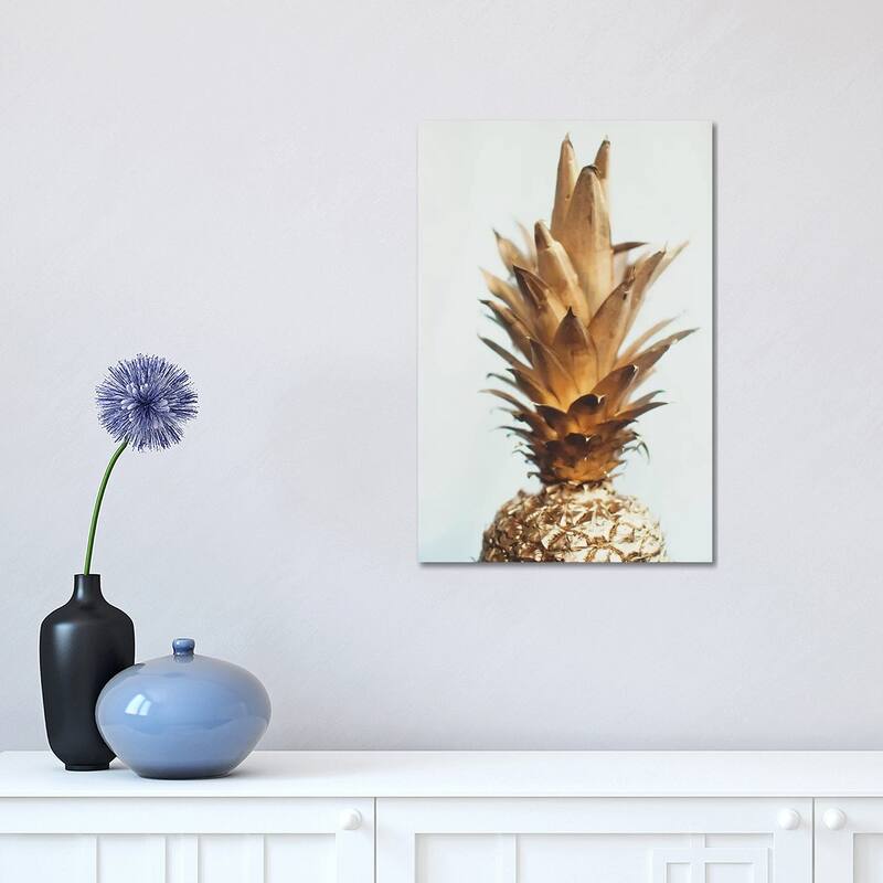 iCanvas "The Gold Pineapple" by Chelsea Victoria Canvas Print - 18x12x1.5