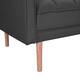 LUXMOD Futon Sleeper Sofa With 2 Pillows Fabric