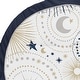 preview thumbnail 3 of 2, Star and Moon Collection Boy or Girl Baby Tummy Time Playmat - Navy Blue Gold and Grey Celestial Sky Stars Gender Neutral Unisex