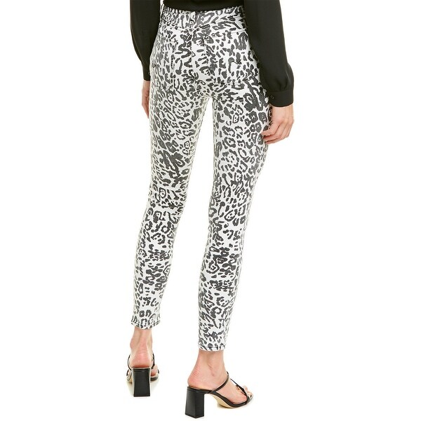 leopard high rise jeans