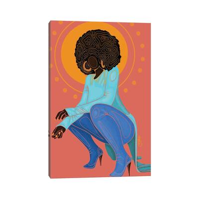iCanvas "Poppin" by Colored Afros Art Canvas Print