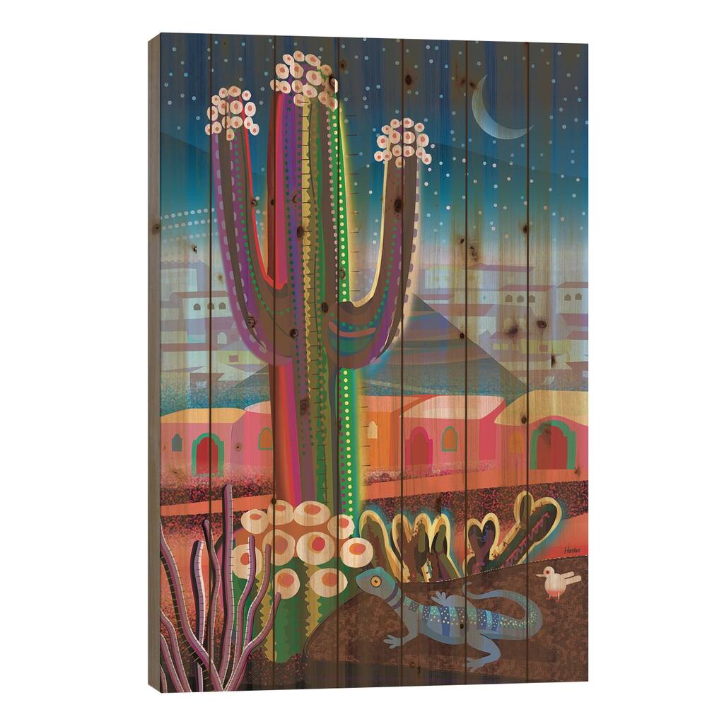 Hermosillo Print On Wood by Charles Harker - Multi-Color