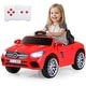 preview thumbnail 12 of 18, Gymax Licensed Mercedes-Benz SL R231 Kids Ride on Car 12V Electric Red