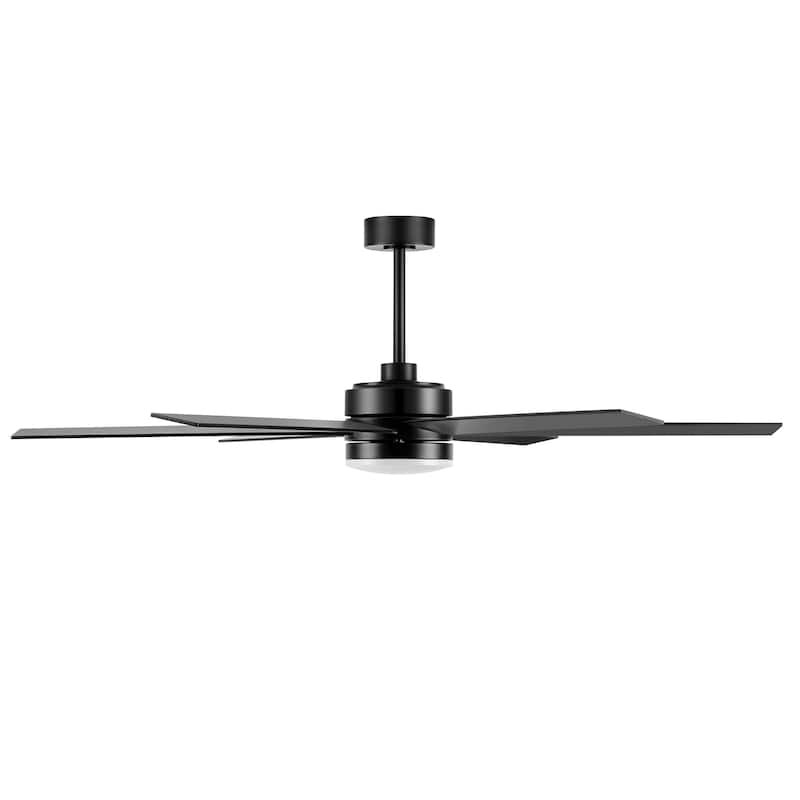 65 Inch Large Gold LED Ceiling Fan with Light and Remote(6-Blade)