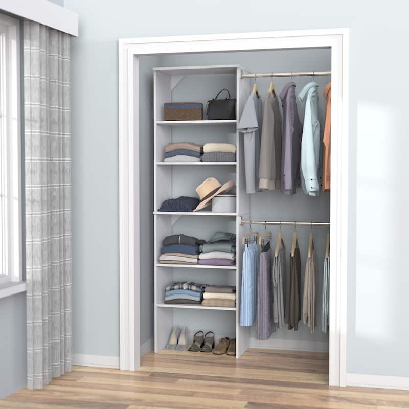 ClosetMaid SuiteSymphony 25-inch Wide Starter Tower Closet Organizer