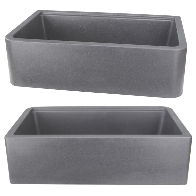 32.75 inch Granite Composite Farmhouse Workstation Sink - 32.75" x 19.75" x 9.75"