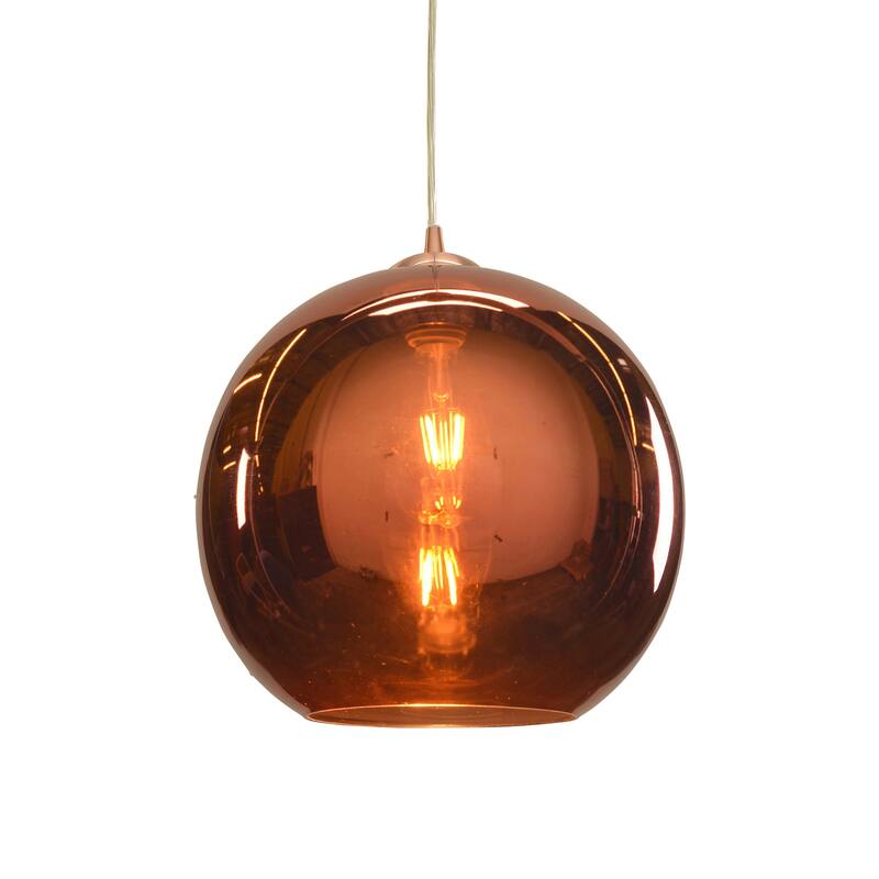Access Lighting Glow Single Light 12" Wide LED Pendant - Brushed Copper