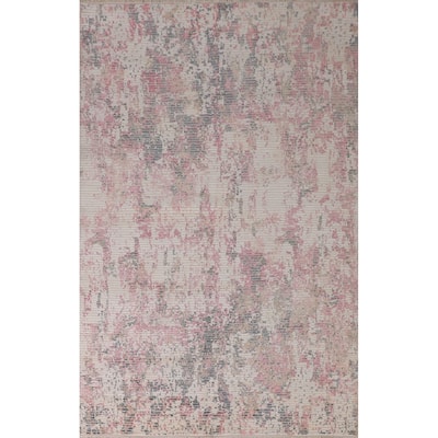 Abstract Modern Area Rug Hand-Knotted Wool Carpet - 6'6"x 9'7"