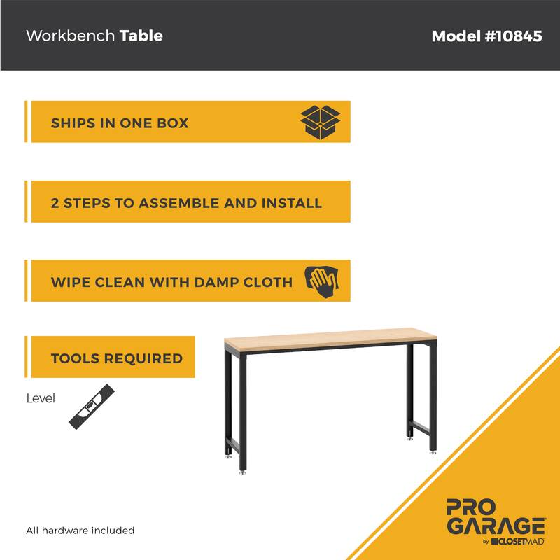 ClosetMaid ProGarage Steel Workbench Table