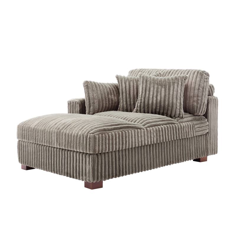 Modern Indoor Chaise Lounge Couch with Pillows