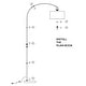 preview thumbnail 9 of 8, 61" Modern Arched Floor Lamp Standing Light Fixture with Marble Base - 61"H