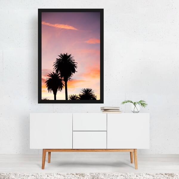 Palos Verdes Estates California Palm Trees 03 Beach Art Print/Poster