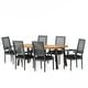 preview thumbnail 9 of 20, Chatau Fabric and Wood 7 Piece Dining Set by Christopher Knight Home