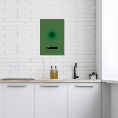 Wynwood Studio Canvas Spiritual and Religious Aura Taurus Green and Dark Green Modern & Contemporary Wall Art Canvas Print