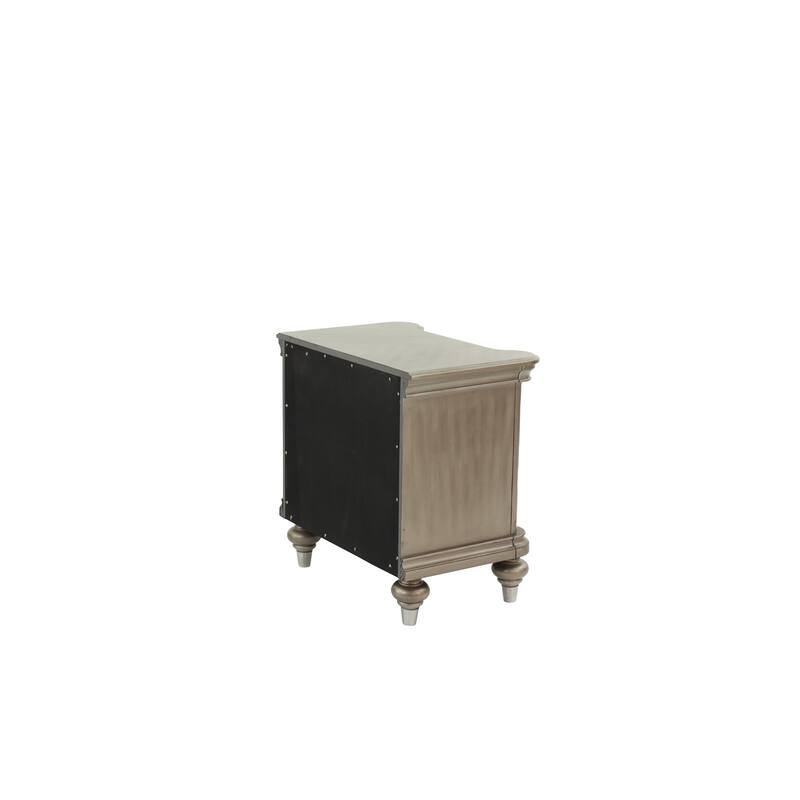 Luxury Classic Antique / 1pc Nightstand Storage Space Bedside Table Bedroom Furniture