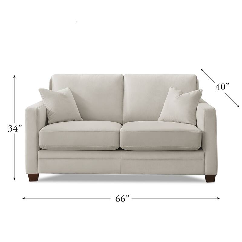 Hydeline Naples Fabric Loveseat, Memory Foam and Springs