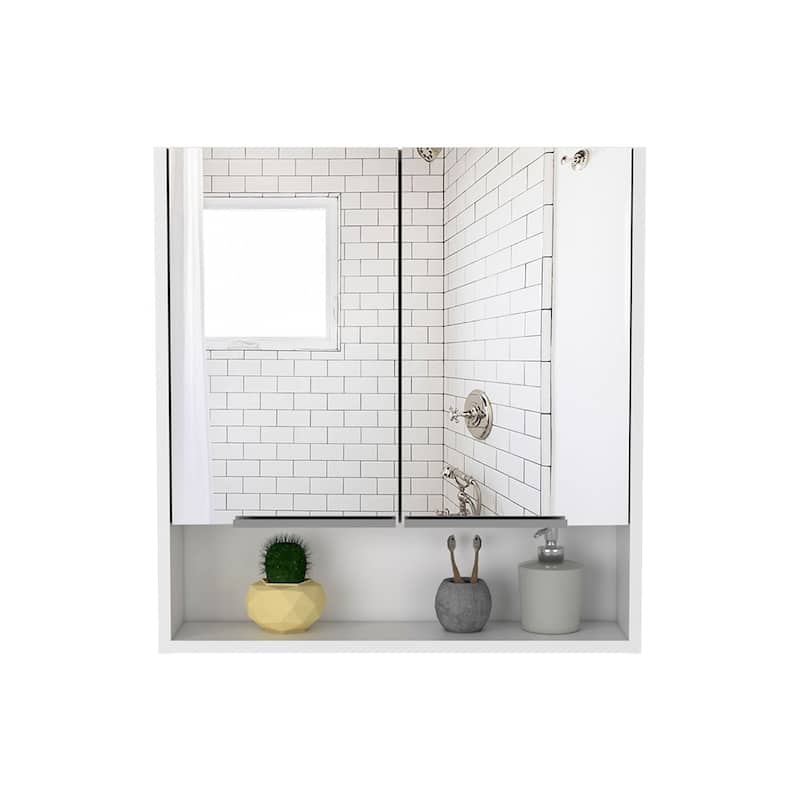 Medicine Cabinet With Mirror And Three Internal Shelves